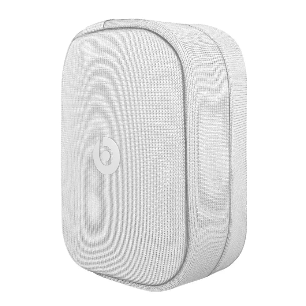 Beats Solo Pro wireless noise cancelling on-ear headphones white with gold accents carrying case