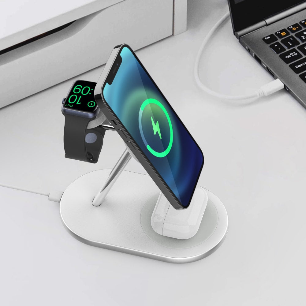 Ventev MFi Magsafe 3-1 Desk Charging stand for phone by Ventev