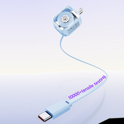 POWER LOOP Ultra-Fast 35W Retractable Wall Charger with retractable USB-C cable and dual charging ports a look inside 
