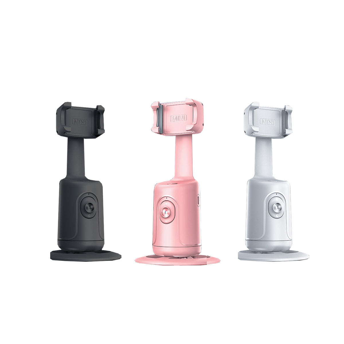 VistaShops Selfie Videographer Auto Motion hands-free smartphone tracking stand black, pink, white