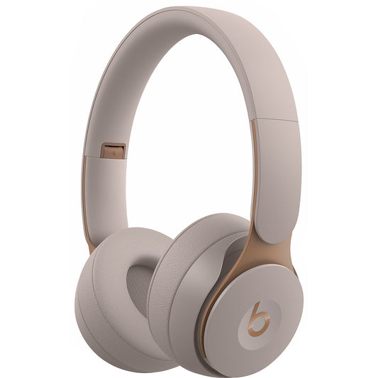 Beats Solo Pro Wireless Noise Cancelling On-Ear Headphones with carrying case grey