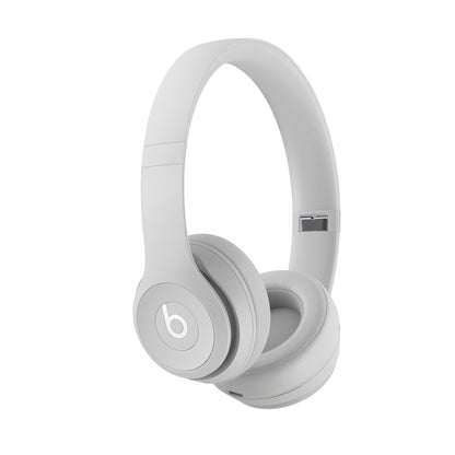 Beats Solo 4 Bluetooth wireless on-ear headphones in Matte Gray left