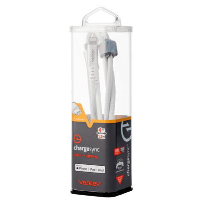 Ventev ChargeSync Alloy USB-C to Apple Lightning cable 4ft