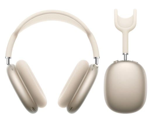 Apple AirPods Max wireless over-ear headphones in Starlight
