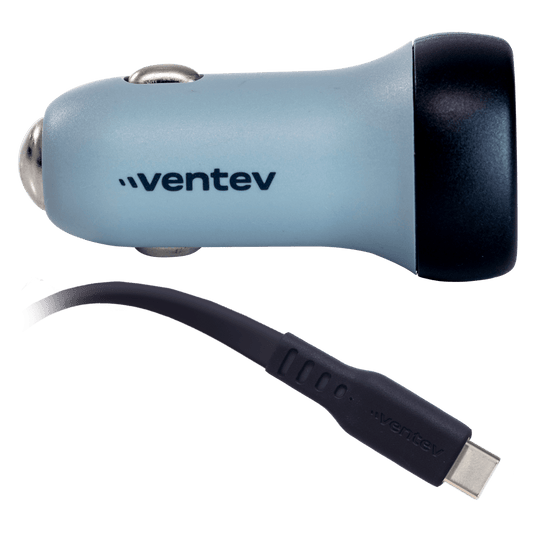 Ventev 30W ULTRAFAST USB-C universal car charger with USB-C to USB-C cable
