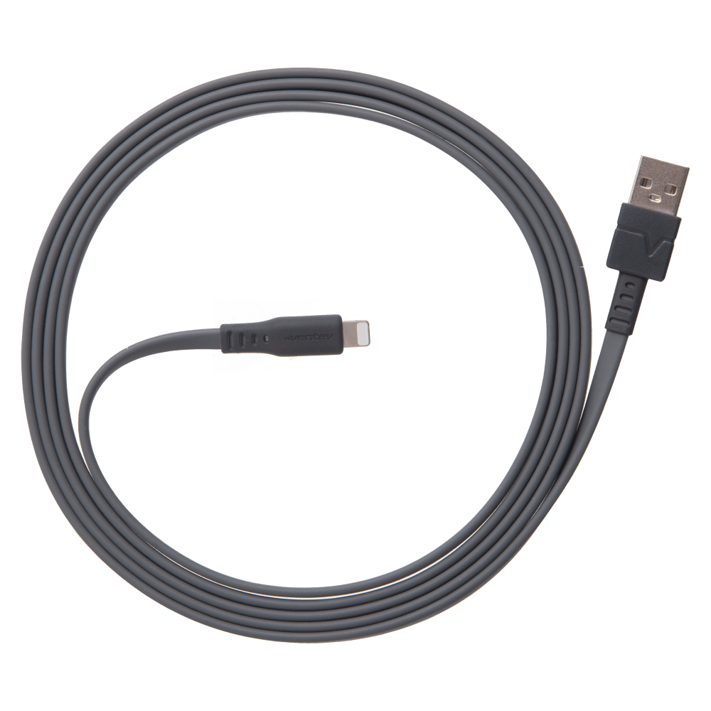 Ventev ChargeSync flat USB-A to Apple Lightning cable 6ft