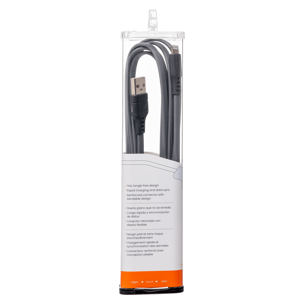 Ventev Chargesync Flat USB A to Apple Lightning Cable 6ft by Ventev 