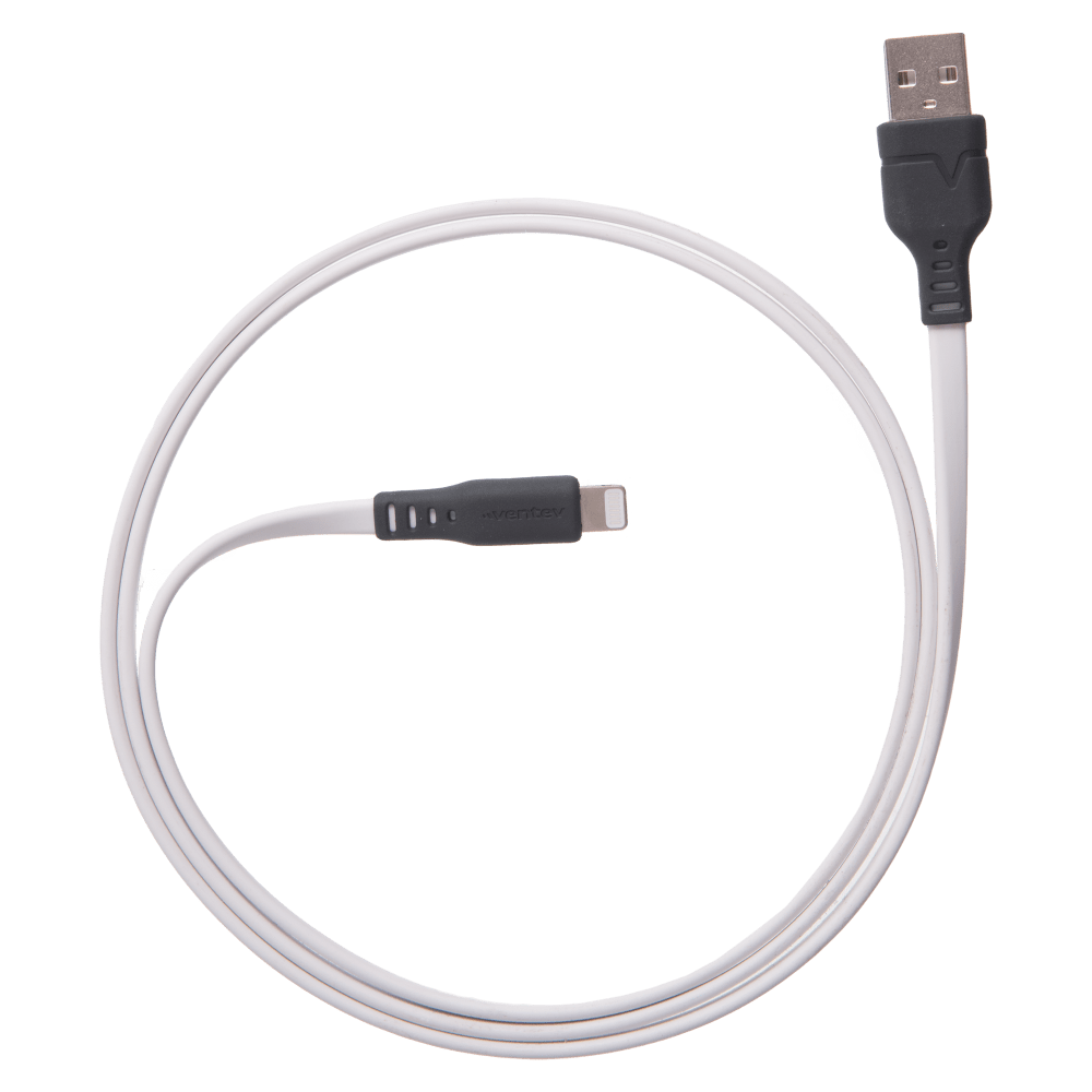 Ventev ChargeSync flat USB-A to Apple Lightning cable 6ft