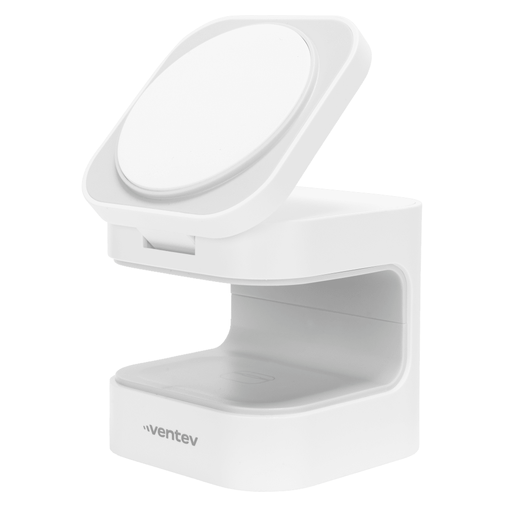 Ventev Qi2 15W 2-in-1 Wireless Charging Cube Open