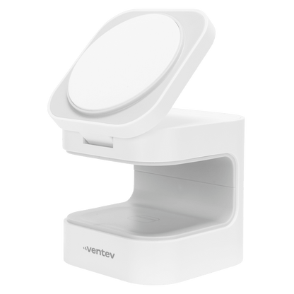 Ventev Qi2 15W 2-in-1 Wireless Charging Cube Open