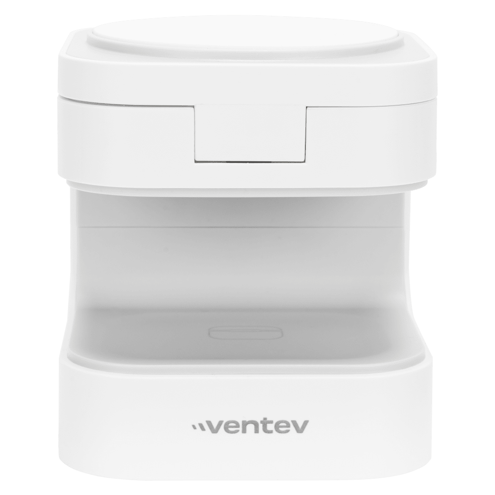 Ventev Qi2 15W 2-in-1 Wireless Charging Cube front view