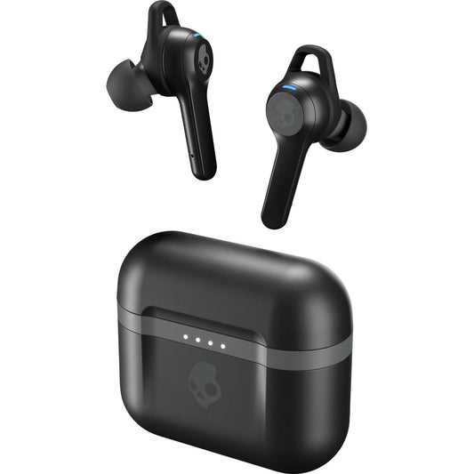 Skullcandy Indy Evo true wireless in-ear headphones in black buds and case