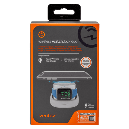 Ventev wireless watchdock duo 10W Gray, White by Ventev