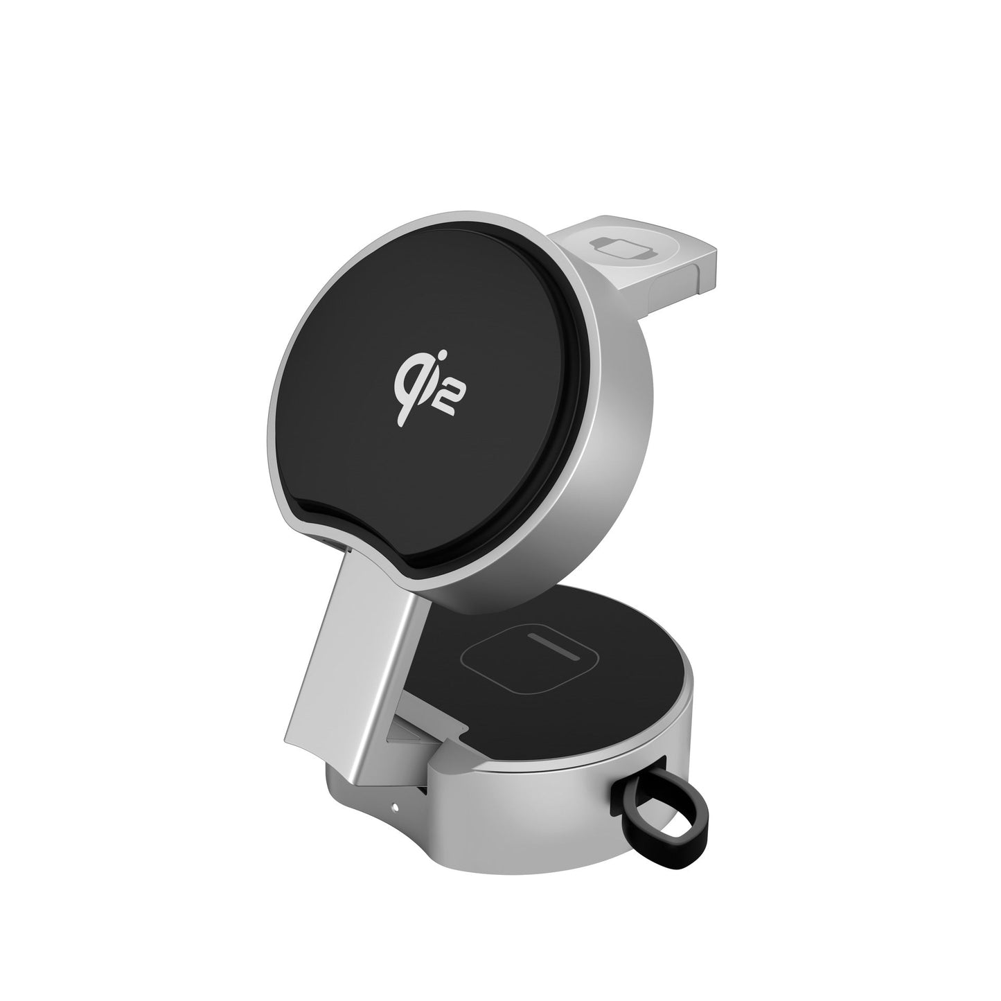 ApexCharge Station Qi2 15W Magnetic 3-in-1 wireless charger silver
